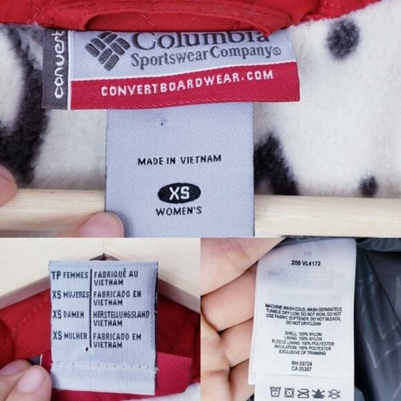 Columbia Convert Boardware Ski/Snowboard Lined Water Resistant Winter Jacket - Picture 6 of 8